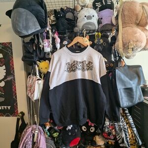 Vintage Koala Graphic Colorblock Crewneck Sweatshirt